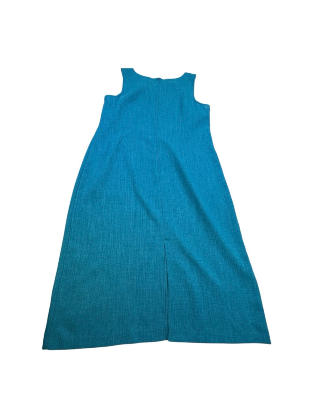 Sag Harbor Dress Woman Turquoise Two Piece Skirt Suit Set Size 14W Beaded Jacket - Picture 4 of 15